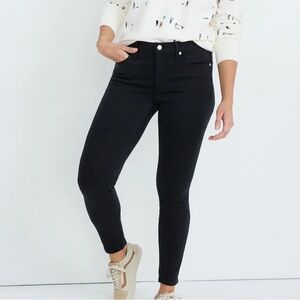 Madewell 9" Mid-Rise Skinny Black Jeans